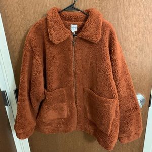 Princess Polly Brown Teddy Jacket